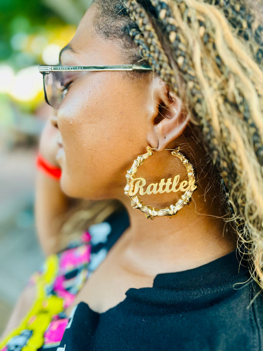 Rattler Bamboo Earrings