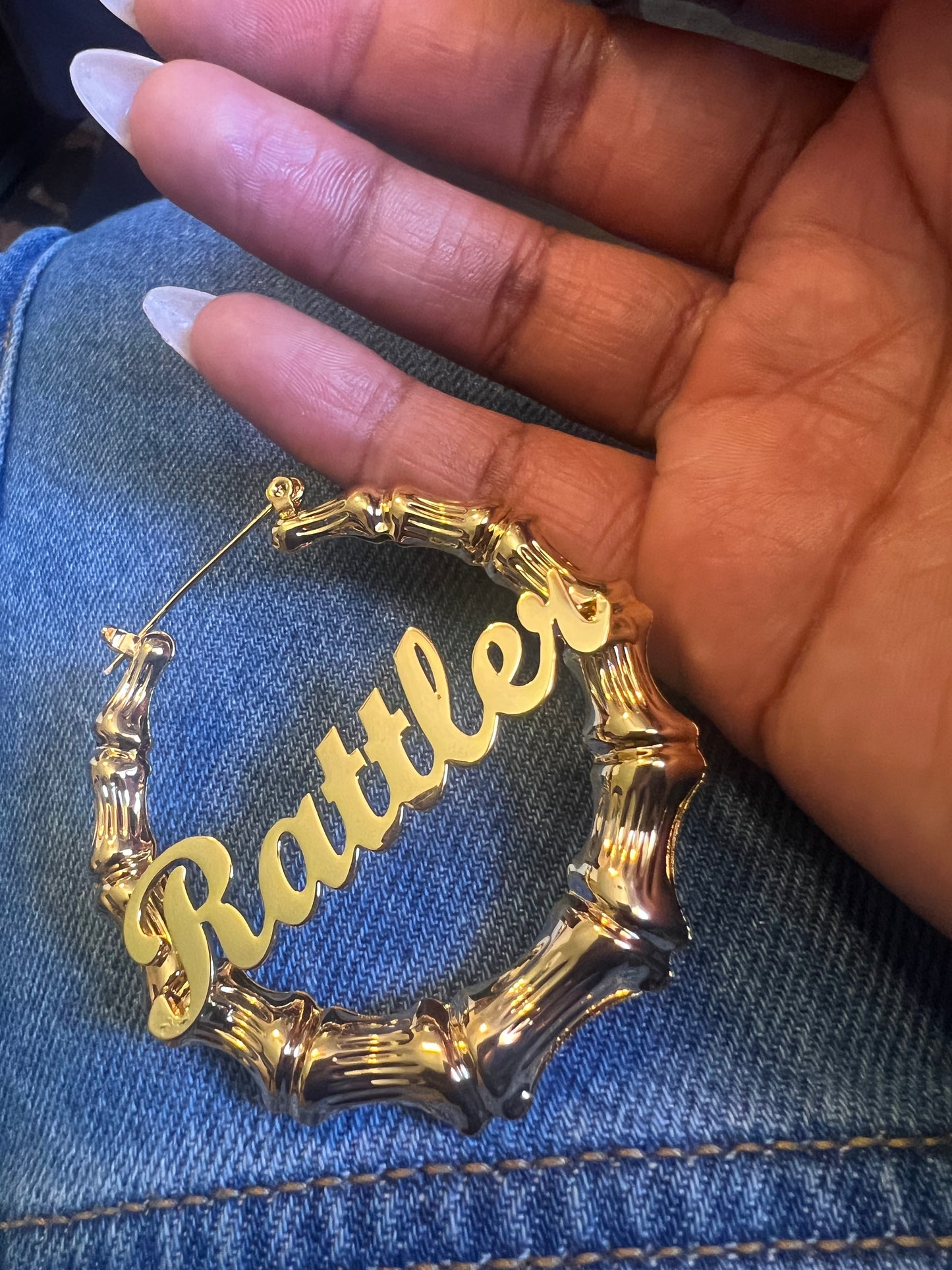 Rattler Bamboo Earrings
