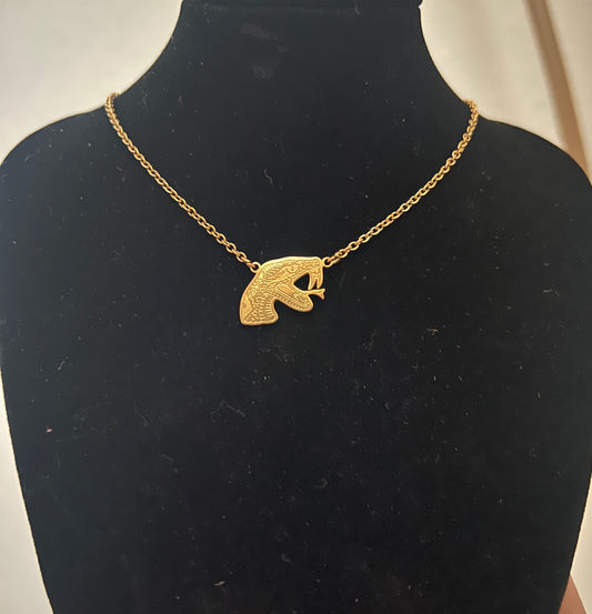 Small Rattler Pendant Necklace